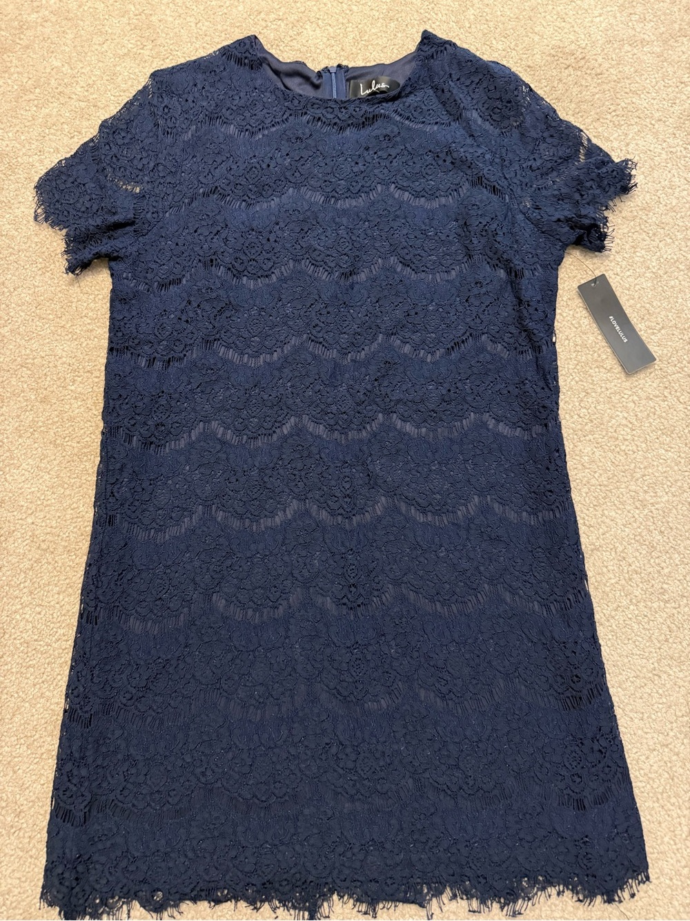 Lulus Navy Lace dress Large